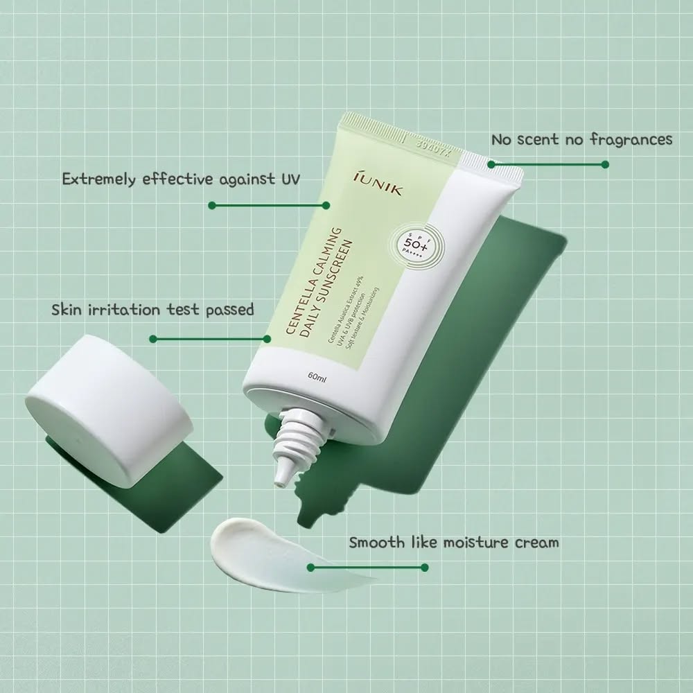 IUNIK Centella Calming Daily Sunscreen (15ml/60ml)
