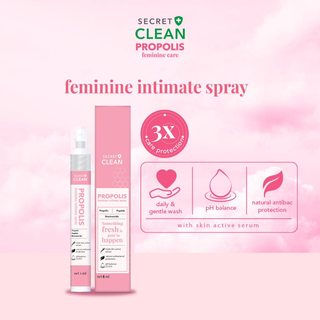 SECRET CLEAN Propolis Feminine Wash & Spray ROMANTIC LOVE