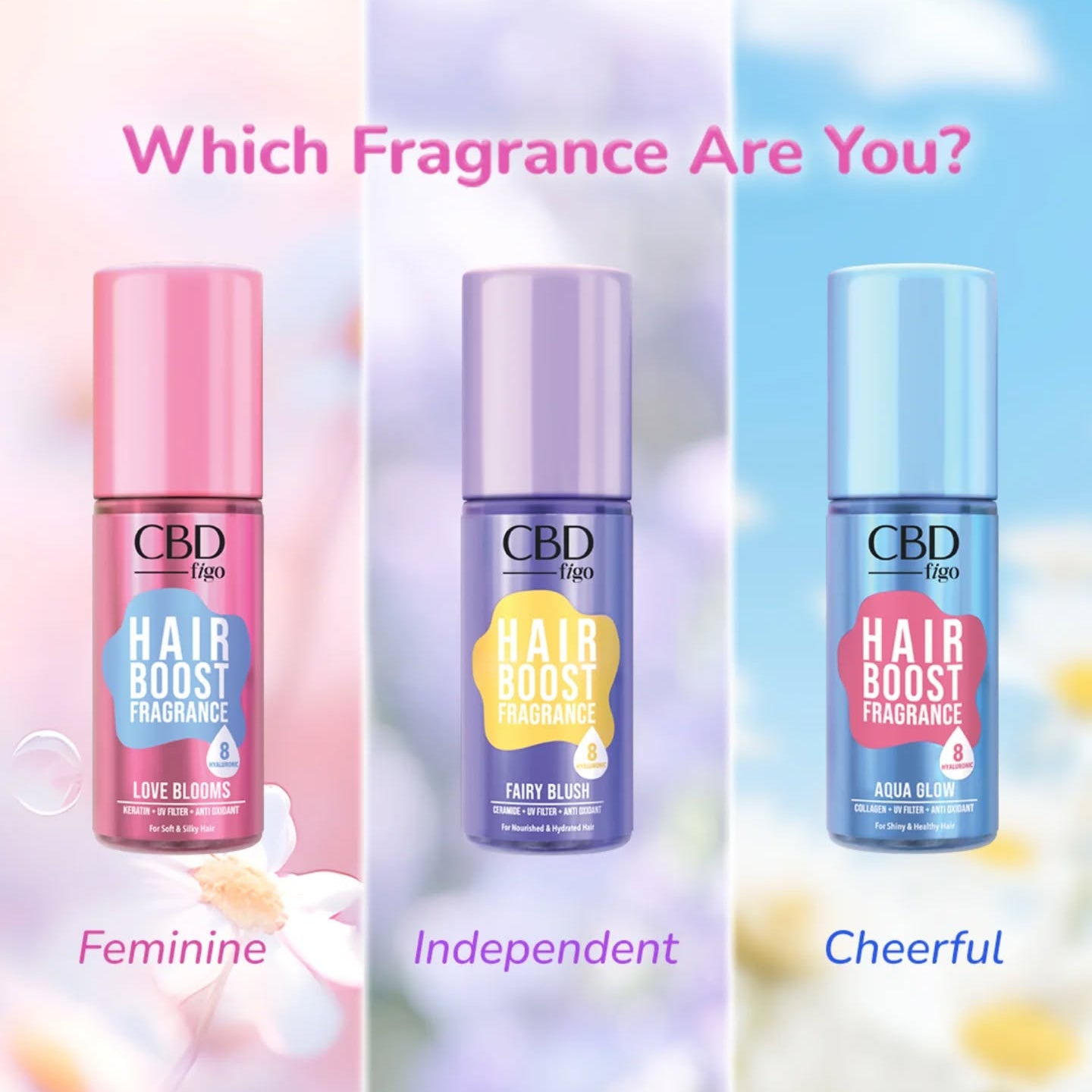 CBD FIGO Hair Boost Fragrance 100ml (3 types)