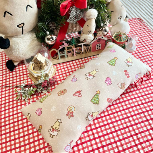 Baabaasheep Christmas Beige Holiday Season Pillow