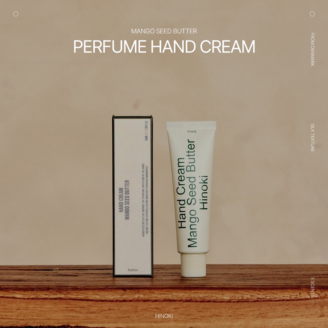 Hetras Mango Seed Butter Hand Cream (5 scents)
