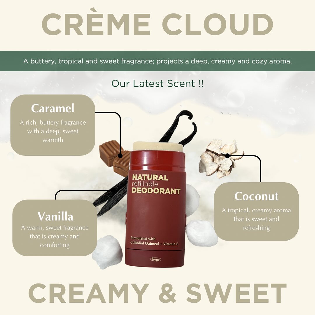 HYGR Natural Deodorant 40g - Creme Cloud