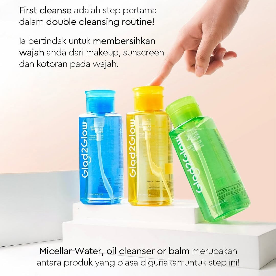 GLAD2GLOW Tremella Panthenol Sensitive Care Micellar Water 130ml