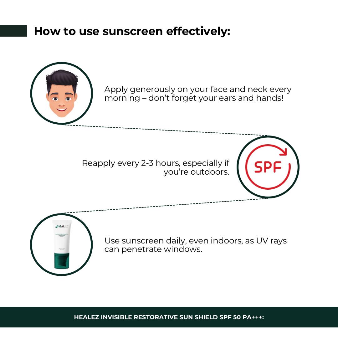 Healez Invisible Restorative Sun Shield (2 sizes)