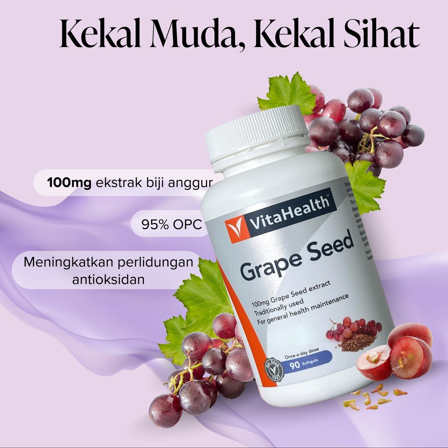VITAHEALTH Grape Seed 100mg (30's/60's)