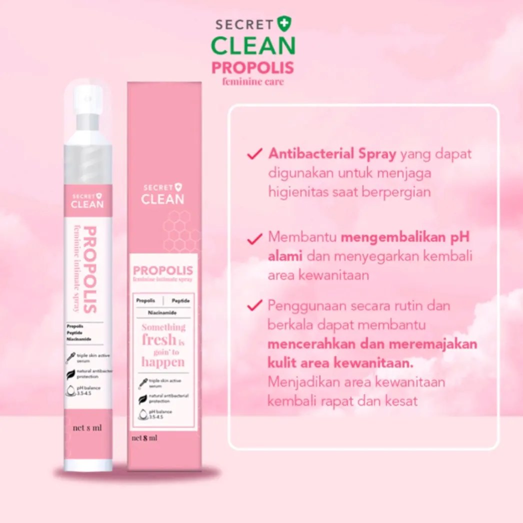 SECRET CLEAN Propolis Feminine Wash & Spray ROMANTIC LOVE