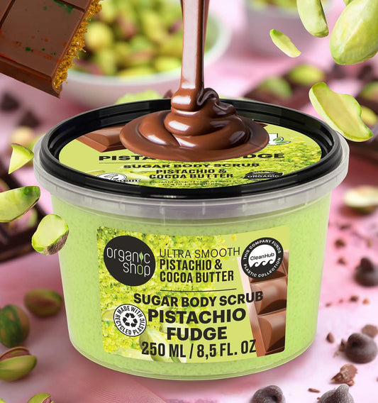 ORGANIC SHOP Ultra Smooth Pistachio & Cocoa Sugar Body Scrub 250ml