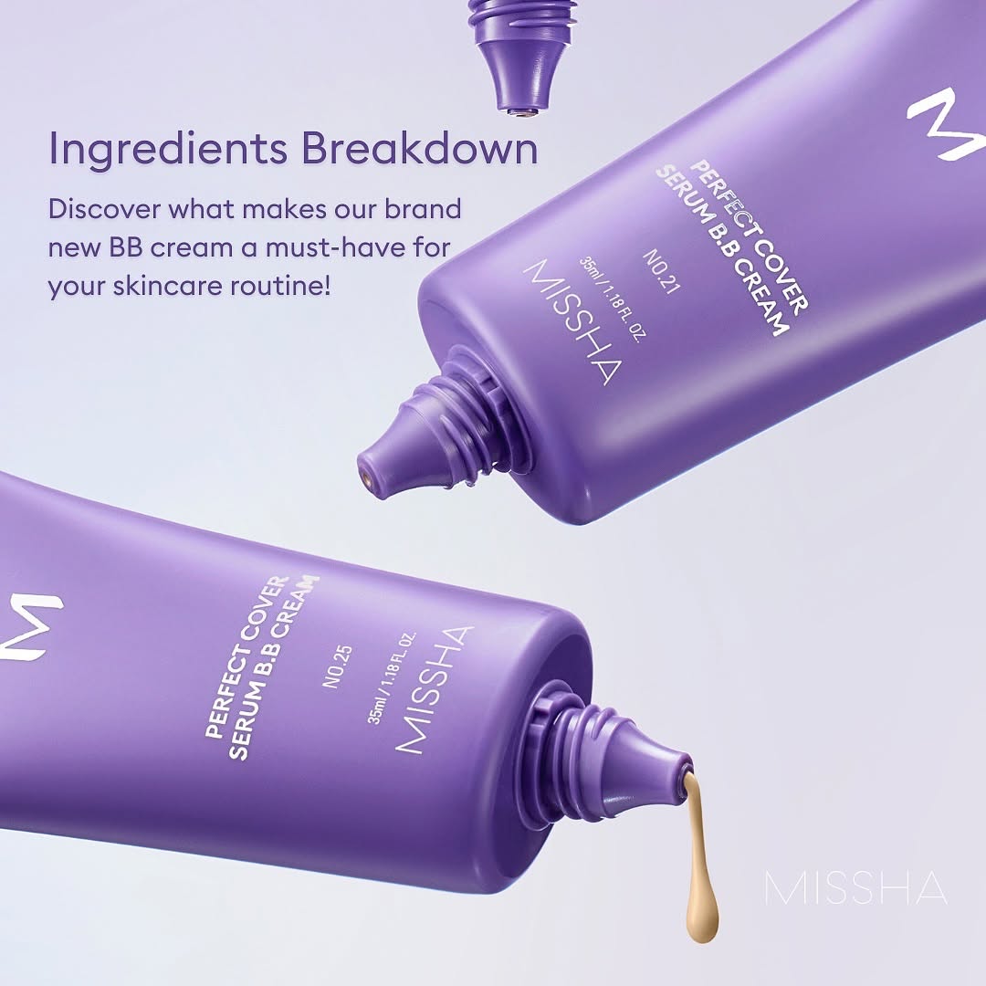 MISSHA Perfect Cover Serum B.B Cream 50ml (3 Shades)