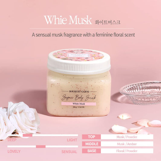 BOUQUETGARNI White Musk Sugar Body Scrub 500g