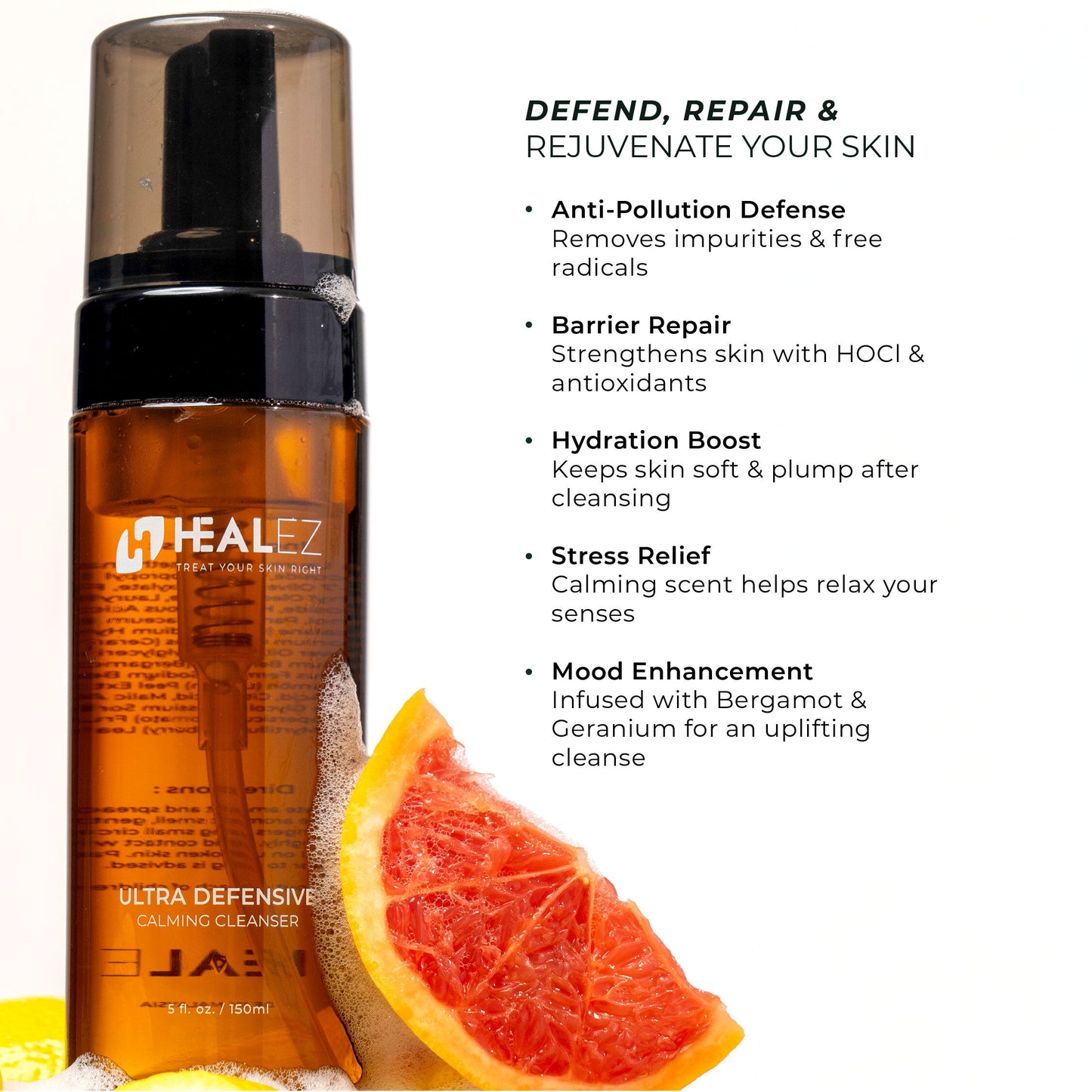 Healez Ultra Defensive Calming Cleanser (2 sizes)