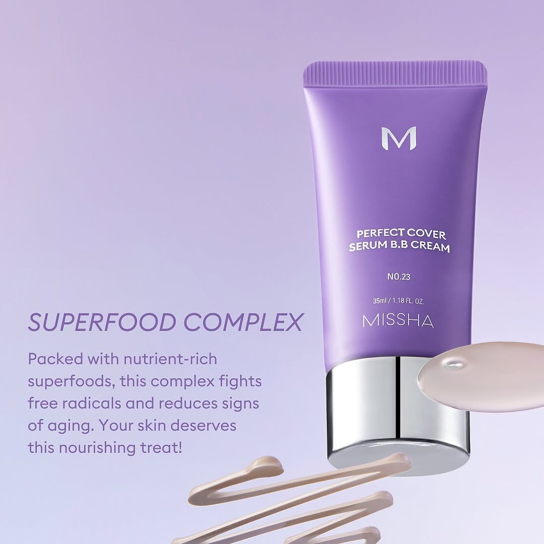 MISSHA Perfect Cover Serum B.B Cream 50ml (3 Shades)