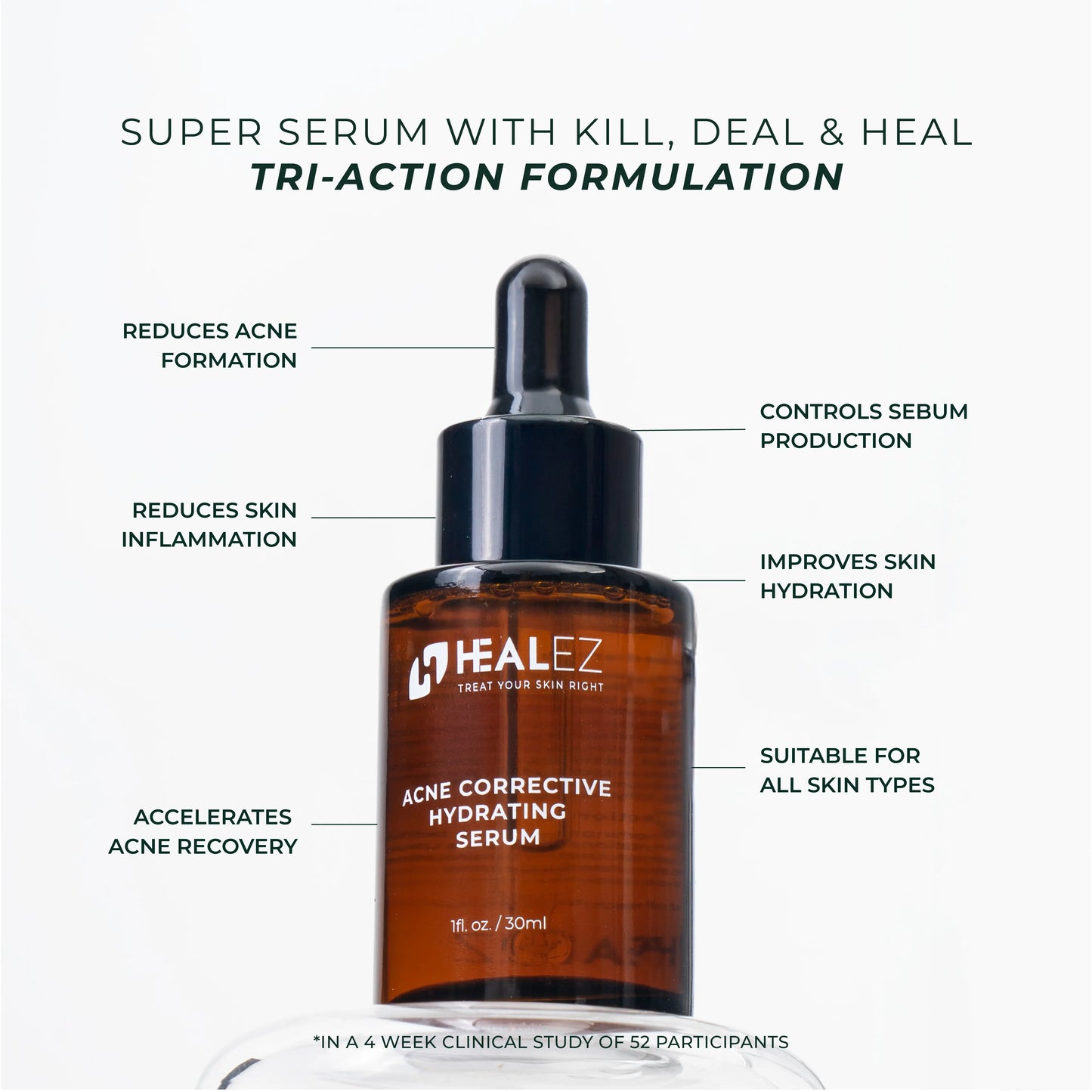 Healez Acne Corrective Hydrating Serum (2 sizes)