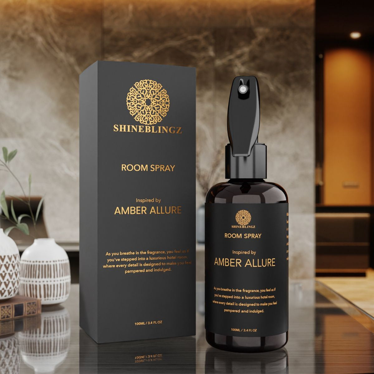 Shineblingz Room Spray - Amber Allure