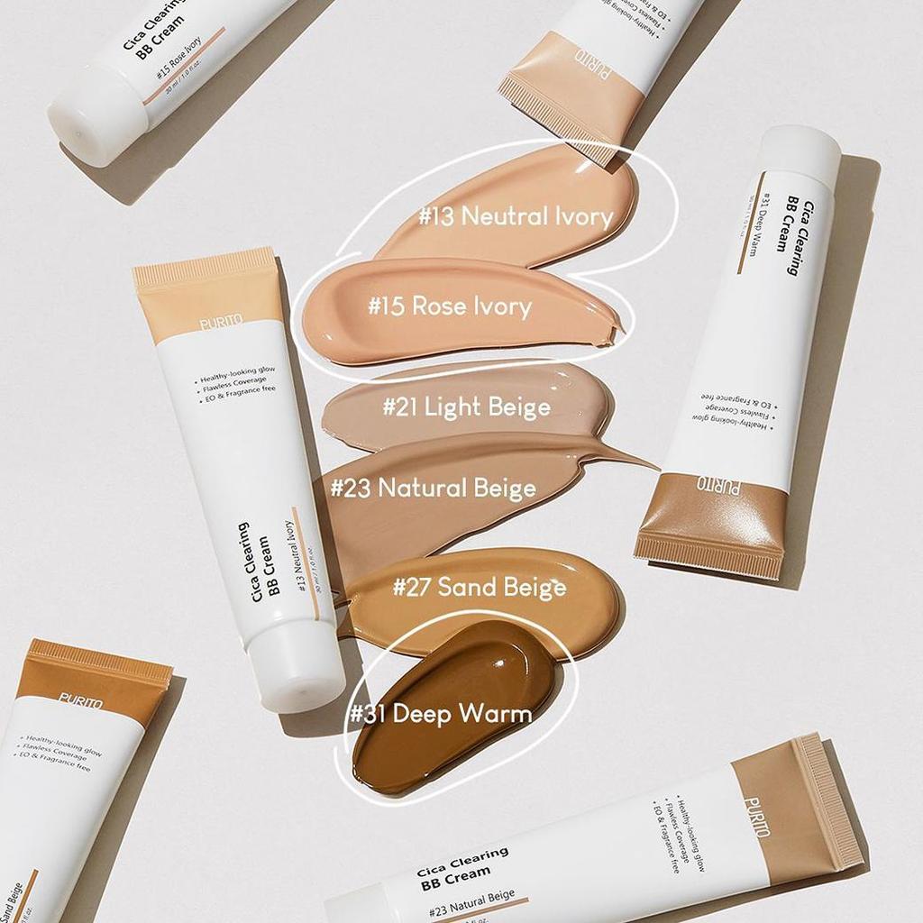 PURITO Cica Clearing BB Cream - Light Beige [NO BOX]