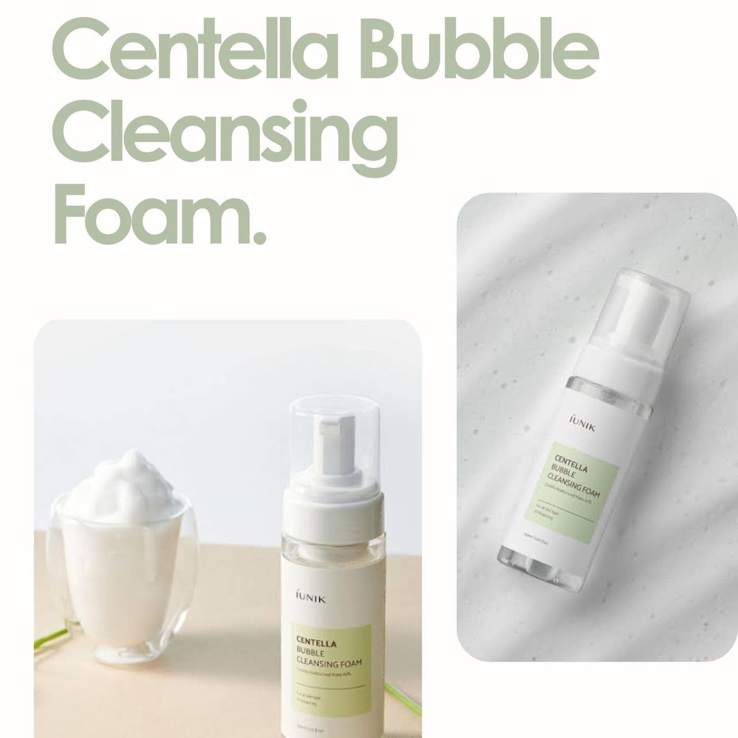 IUNIK Centella Bubble Cleansing Foam 150ml