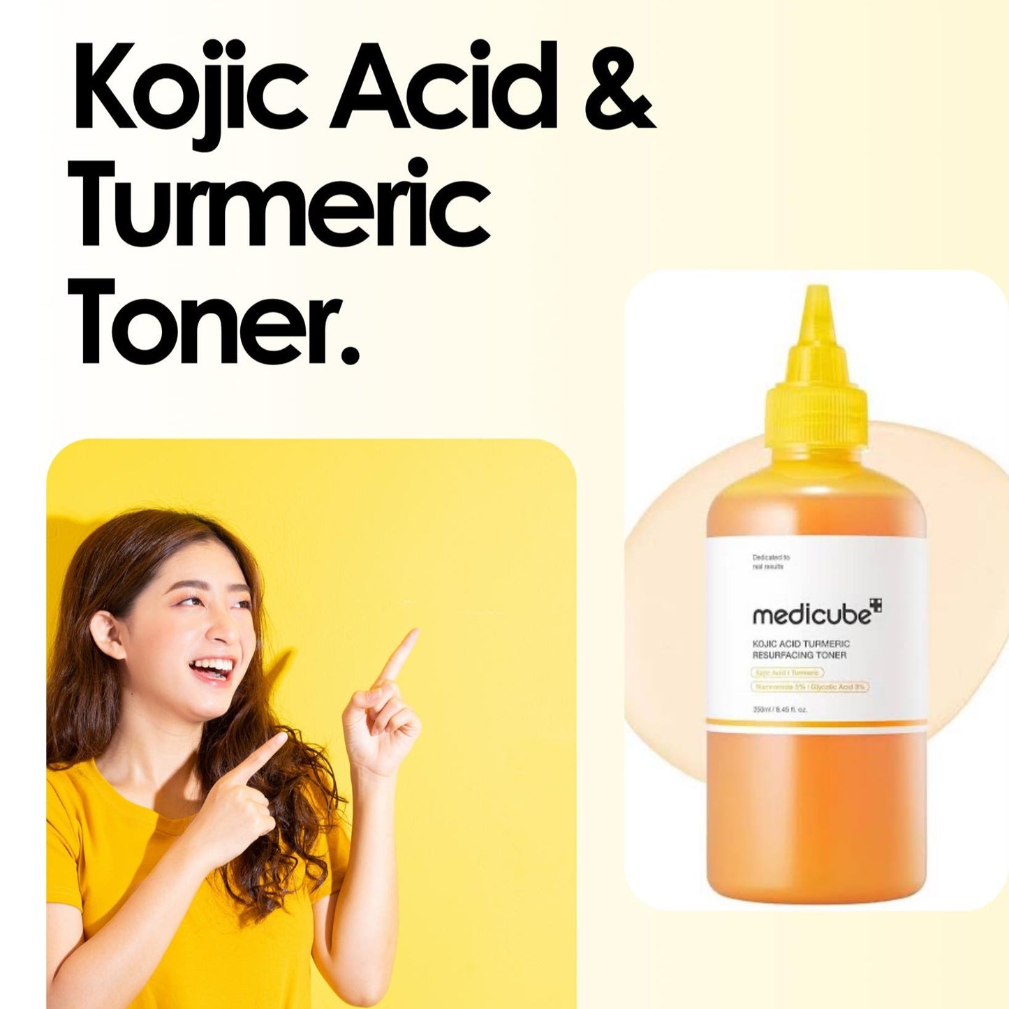 MEDICUBE Kojic Acid Turmeric Resurfacing Toner 250ml