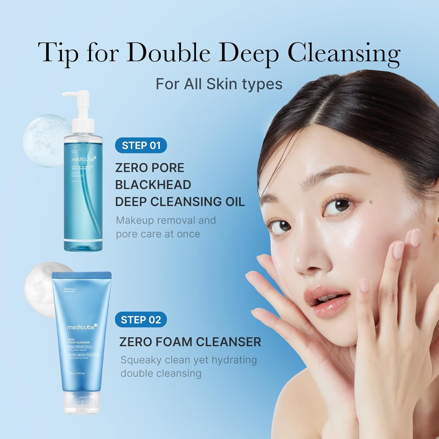 MEDICUBE Zero Pore Blackhead Deep Cleansing Oil 205ml