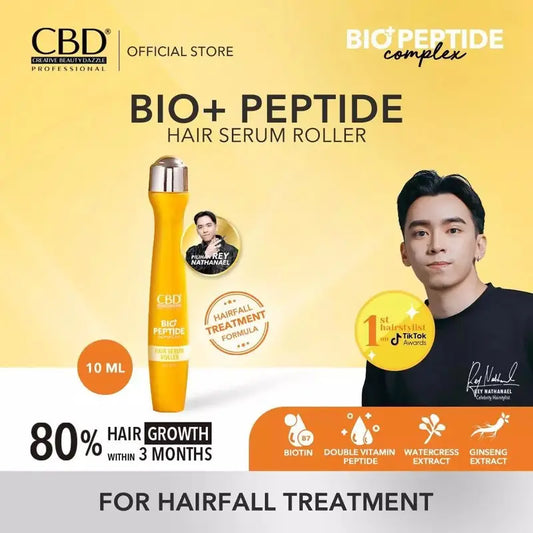 CBD Bio+ Peptide Complex Hair Serum Roller 10ml