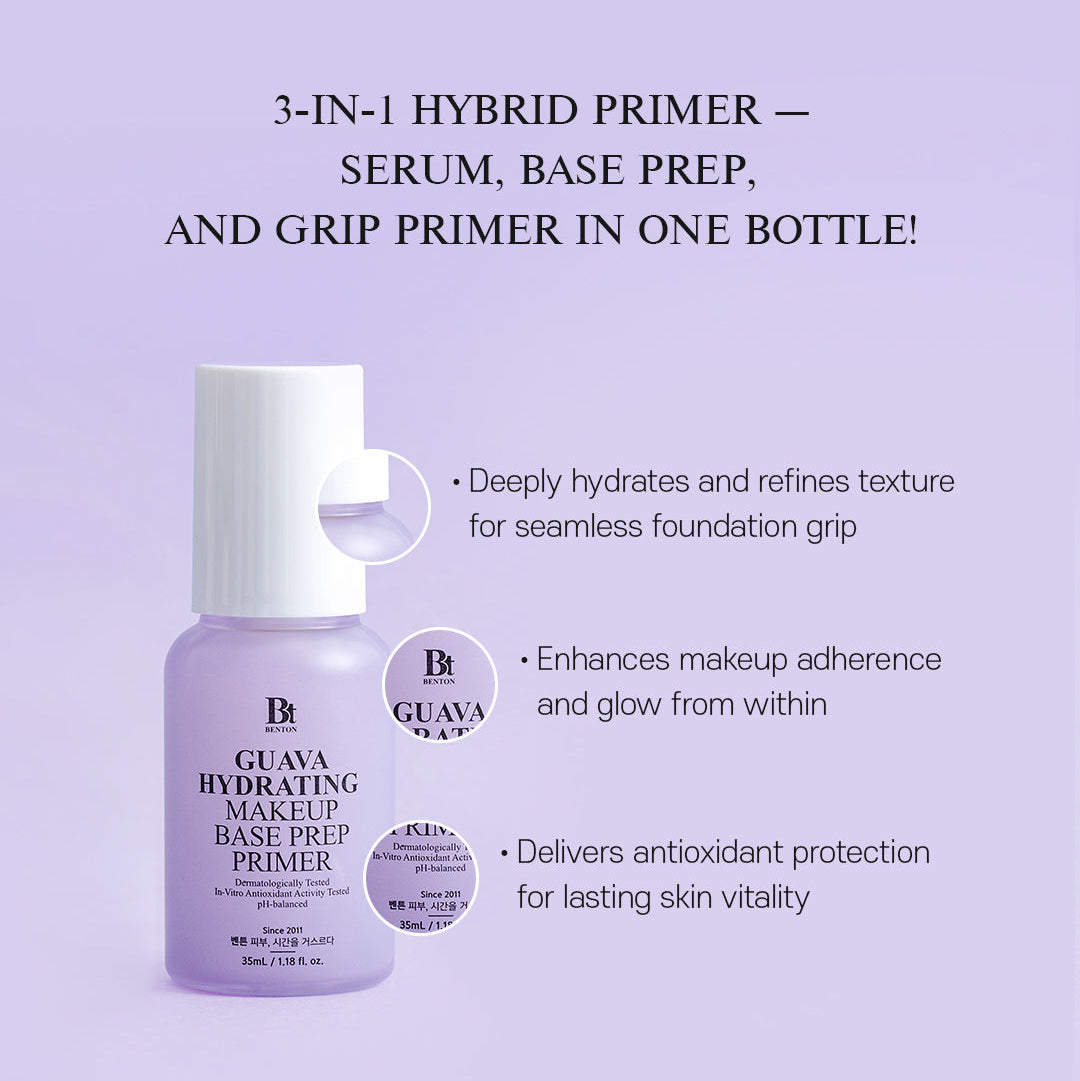 BENTON Guava Hydrating Make Up Base Prep Primer 30ml