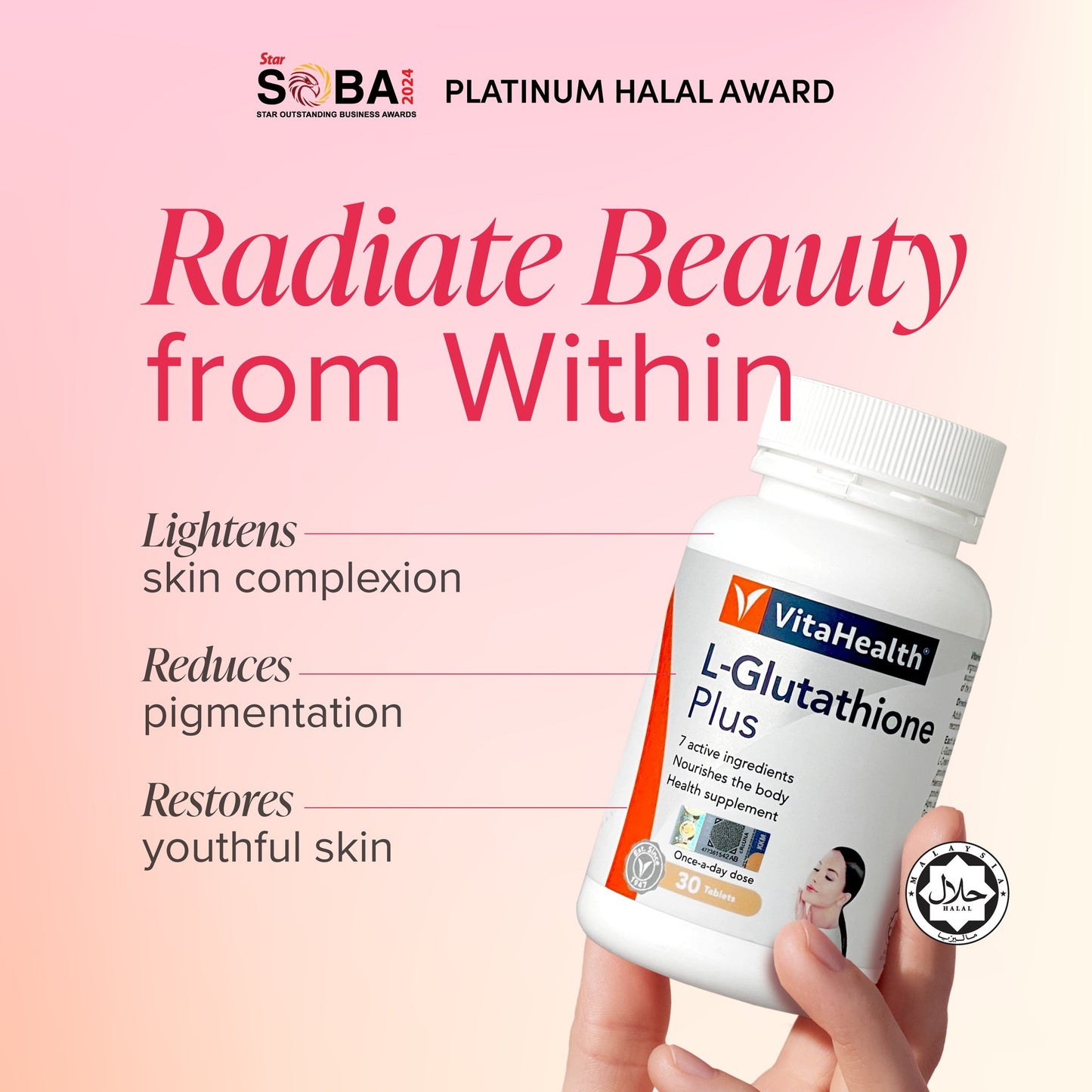 VITAHEALTH L-Glutathione Plus 2x30's