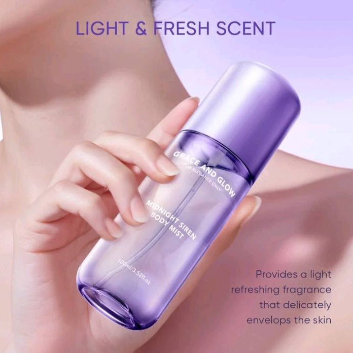 GRACE & GLOW Midnight Siren Vanilla Velvet Body Mist 100ml