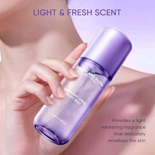 GRACE & GLOW Midnight Siren Vanilla Velvet Body Mist 100ml