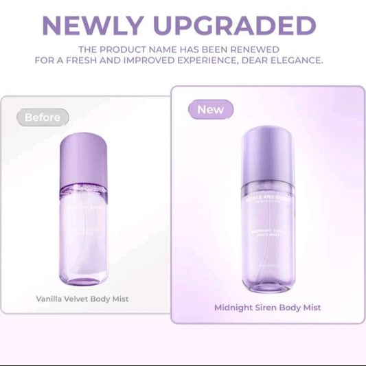 GRACE & GLOW Midnight Siren Vanilla Velvet Body Mist 100ml