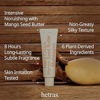Hetras Mango Seed Butter Hand Cream (5 scents)