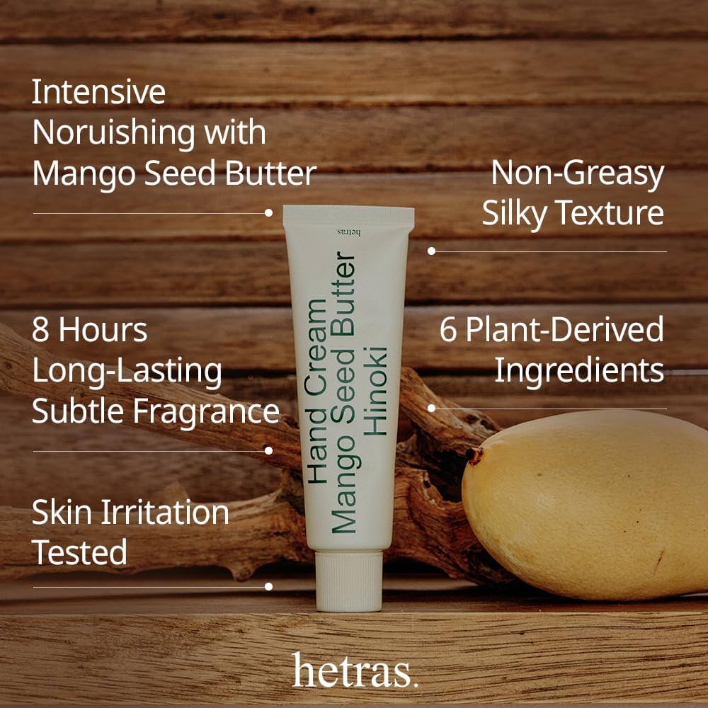 Hetras Mango Seed Butter Hand Cream (5 scents)
