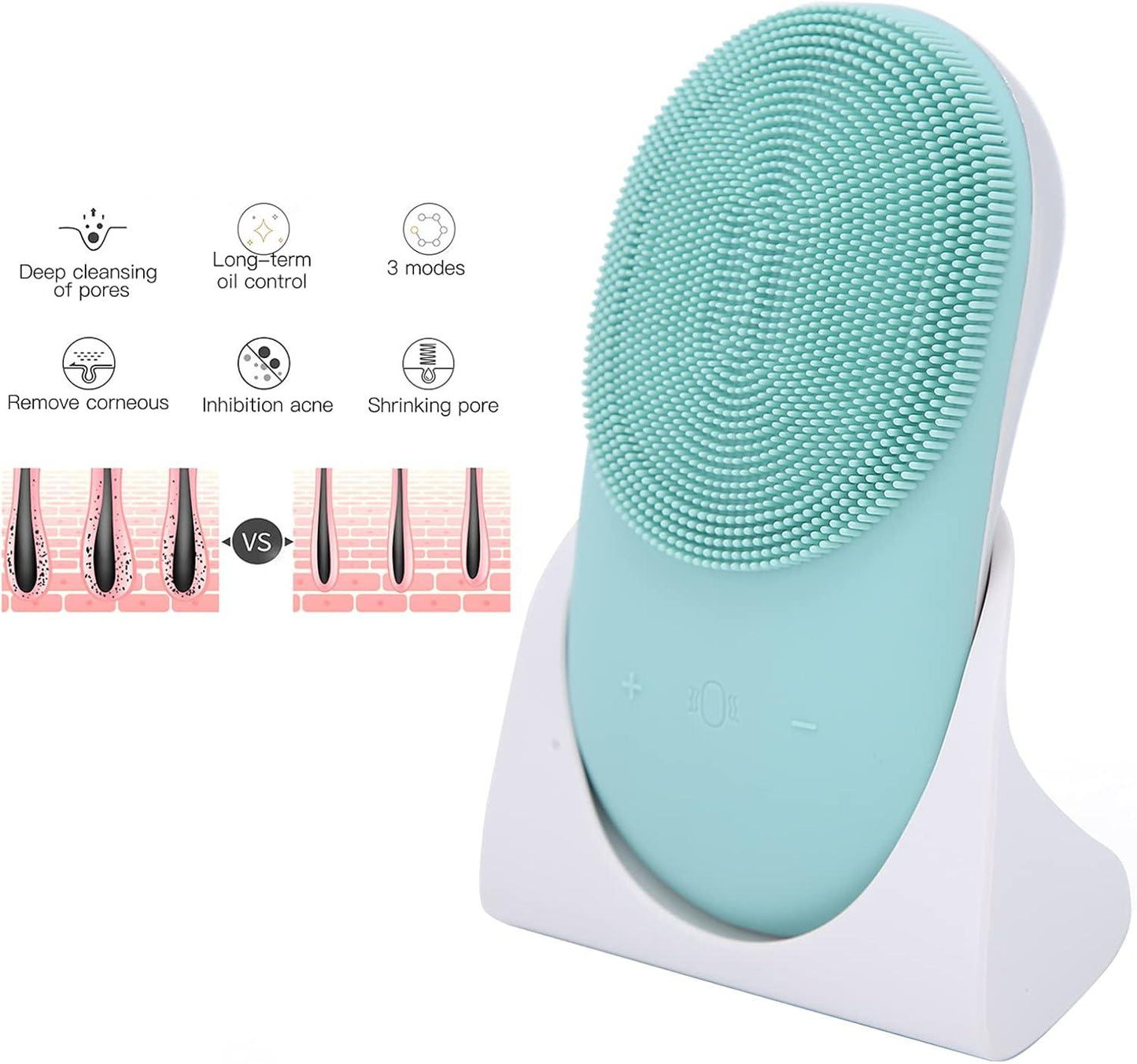 2 in 1 Facial Cleansing Device with Stand