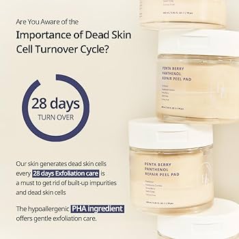 HEVEBLUE Penta Berry Panthenol Repair Peel Pad 70EA