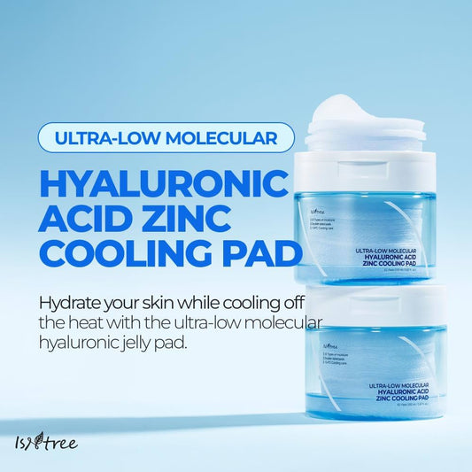 ISNTREE Ultra Low Molecular Hyaluronic Acid Zinc Cooling Pad