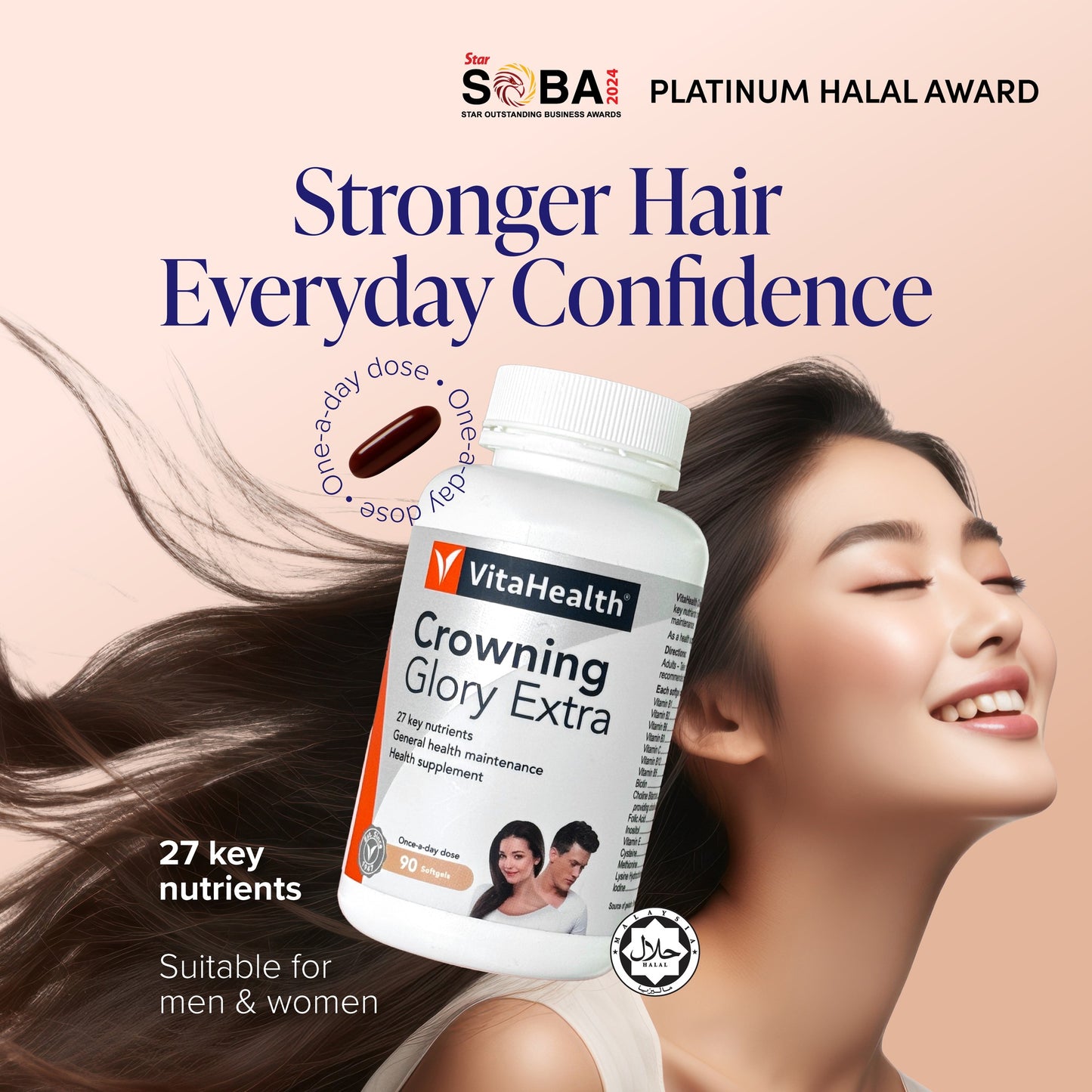 VITAHEALTH Crowning Glory Extra (30's/90's+30's)