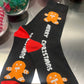 Gingerbread Merry Christmas Socks