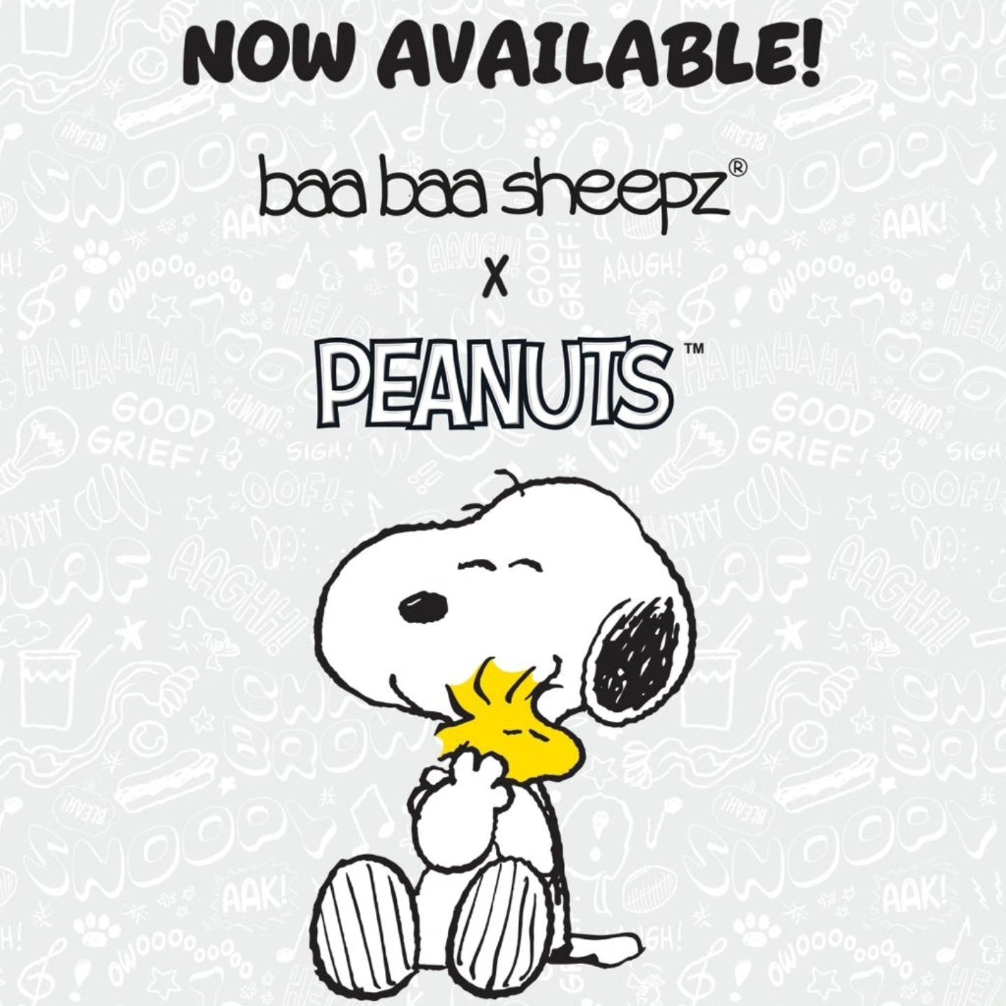 Baabaasheep x Peanuts S45 Grey (Snoopy 2.0) Pillow