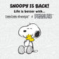 Baabaasheep x Peanuts S43 Mix (Snoopy 2.0) Pillow