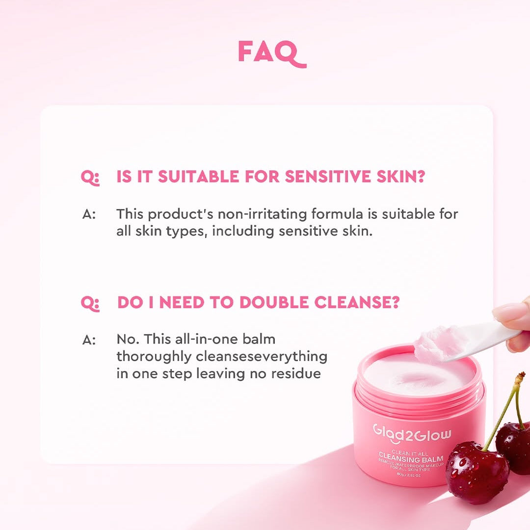 GLAD2GLOW Clean It All Cleansing Balm 80g
