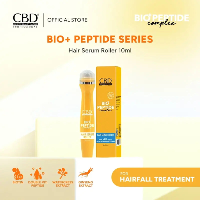 CBD Bio+ Peptide Complex Hair Serum Roller 10ml