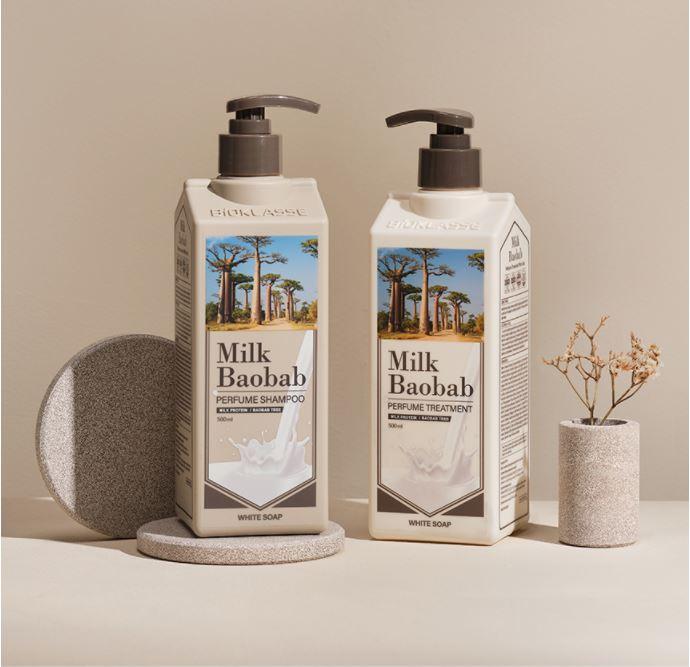 MILK BAOBAB Perfume Shampoo 500ml (White Soap)
