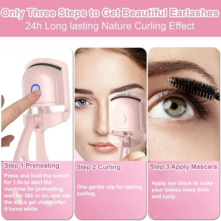 Heated Electric Eyelash Curler (2 colors)