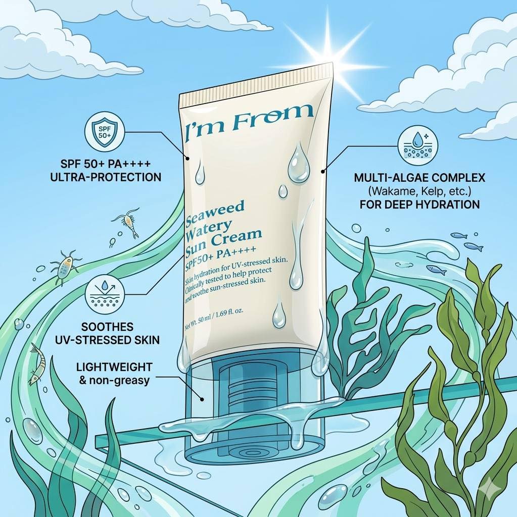 I'M FROM Seaweed Watery Sun Cream SPF50+ PA++++ 50ml