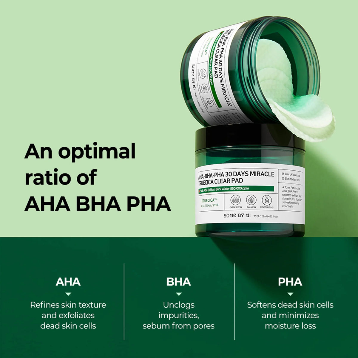 SOMEBYMI AHA BHA PHA 30 Days Miracle Truecica Clear Pad