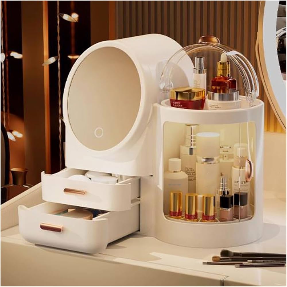Skincare Cosmetics Vanity Storage with mirror