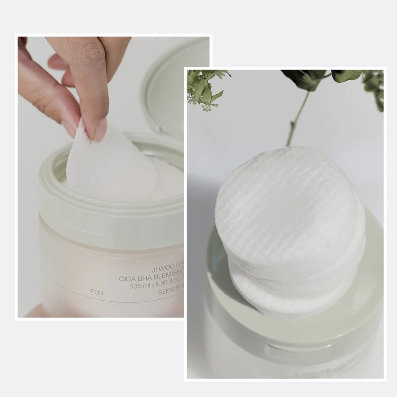 CELIMAX Ji Woo Gae Cica BHA Blemish Toner Pad