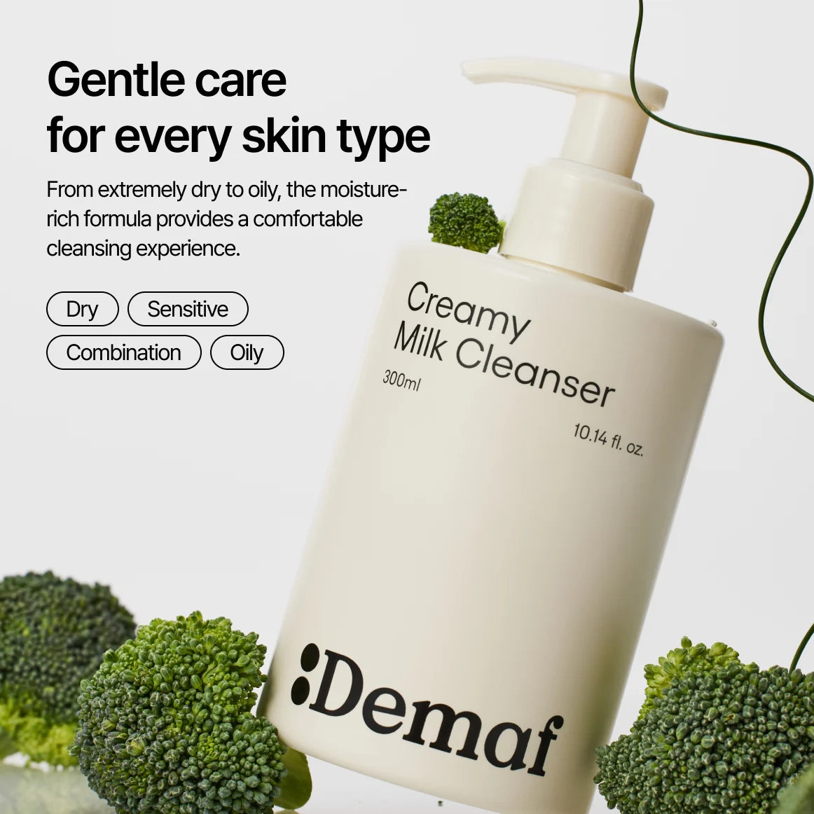 DEMAF All Day Glow Creamy Milk Cleanser 300ml
