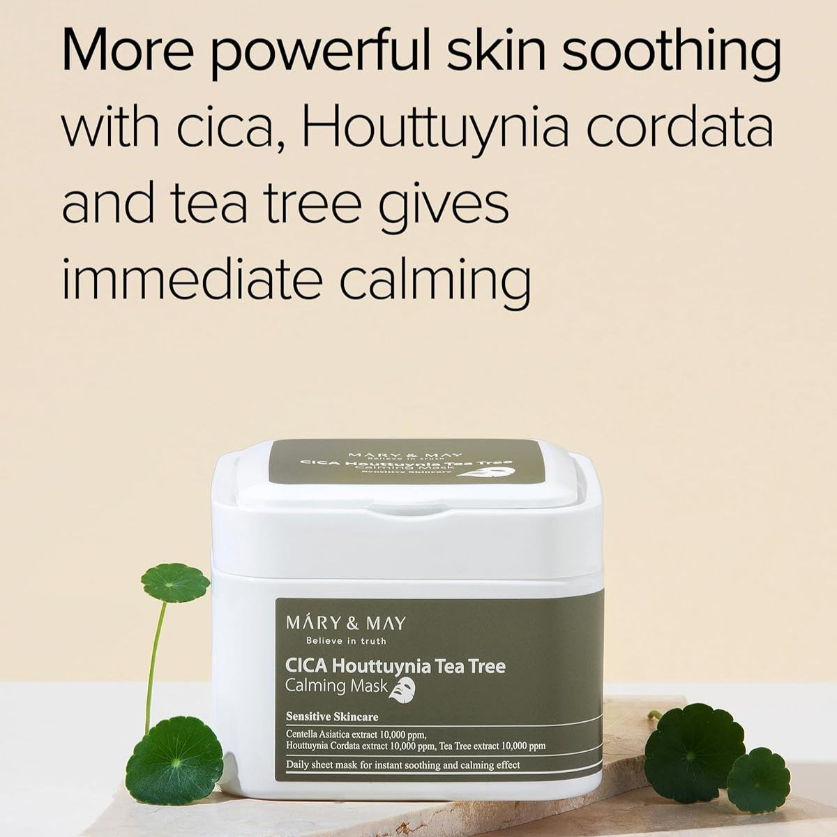 MARY & MAY Cica Houttuynia Tea Tree Calming Mask