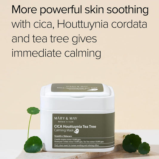 MARY & MAY Cica Houttuynia Tea Tree Calming Mask