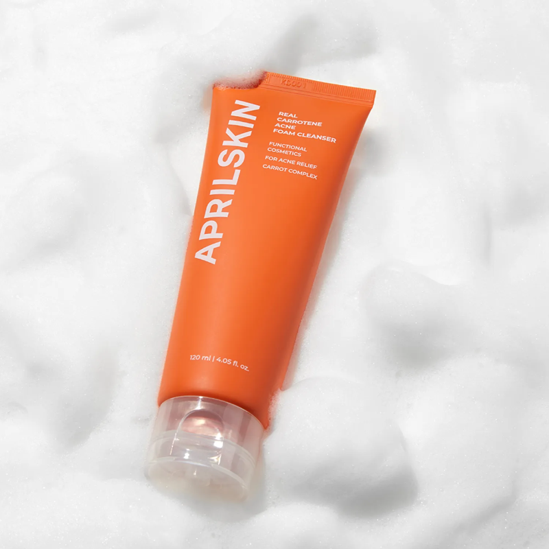 APRILSKIN Real Carrotene Acne Foam Cleanser 120g