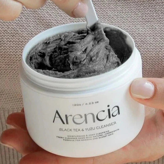 ARENCIA Black Tea & Yuzu Rice Mochi Cleanser 120g
