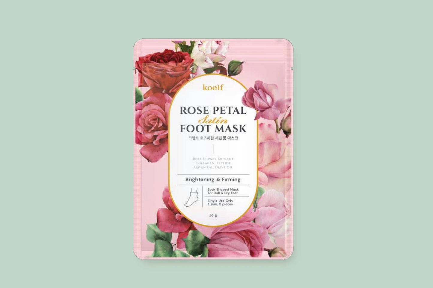 KOELF Rose Petal Satin Foot Mask